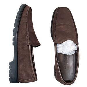 Cole Haan Brown Suede Lug Sole Loafers Slip On Comfort Casual Womens 8.5B